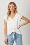 Front Ruched Tee