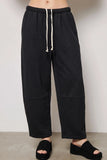 French Terry Barrel Pants