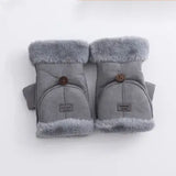 Suede Convertible Mittens- Multiple Colors