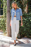 Puff Sleeve Denim Jacket