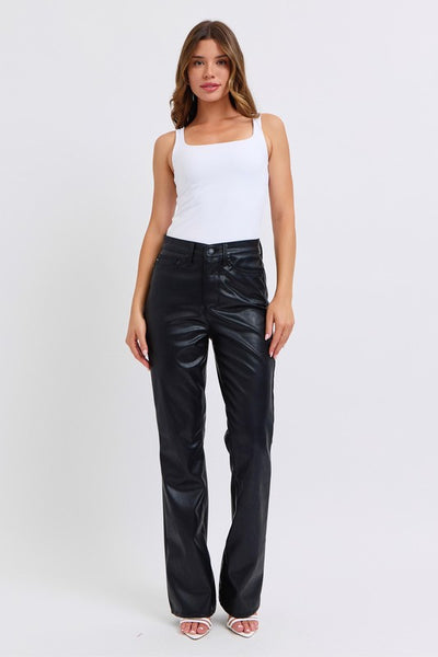 Judy Blue Leather Bootcut Pants