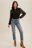 Front Tie Lace Top