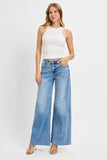 Tummy Control High Rise Ankle Pallazo Jeans