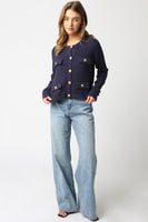 Maggie Knit Button Top