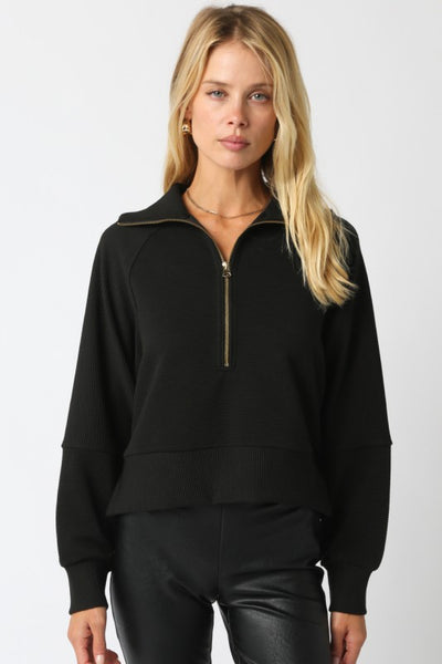 Aimee Zip Up Sweater- 2 color options