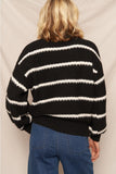 Puff Sleeved Stripe Sweater