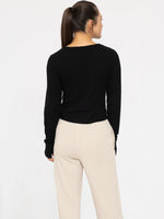 Ribbed  Thumbhole Top