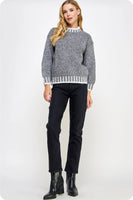 Contrast Stitch Sweater