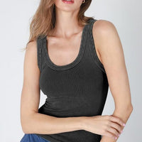 Vintage Reversible Ribbed Tank