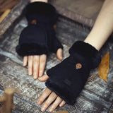 Suede Convertible Mittens- Multiple Colors
