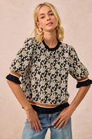 Rose Knit Top