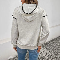 Cozy  Contrast Hoody