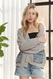Denim Pocket Cardigan