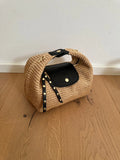Jade Raffia Bag