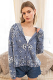 Raisonnel Bandana Hooded Cardigan