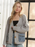 Denim Pocket Cardigan