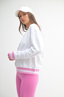 Contrast Cinch  Sweatshirt