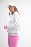 Contrast Cinch  Sweatshirt