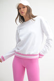 Contrast Cinch  Sweatshirt